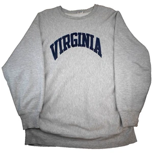 Sudadera Vintage Años 80 Champion Tejido Inverso Universidad de Virginia Talla 2XL - Imagen 1 de 6