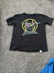 Marvel Pink Spider-Man Black T-shirt Kids Eight - Picture 1 of 3