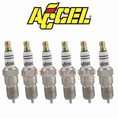 6 pc ACCEL Spark Plug for 1993-1999 Chevrolet Lumina 3.1L 3.4L 3.8L V6 - cr Foto 1 de 4