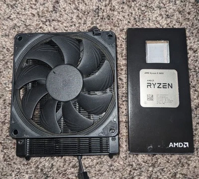 Ryzen 5 3600 + Enfriador negro Noctua Chromax de bajo perfil - $90 (solo CPU - $55) Foto 1 de 3