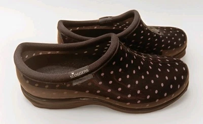 Sloggers Shoes Polka Dot Rain Gardening Shoes Slip ons Clogs Sz 7 USA - Image 1 of 4