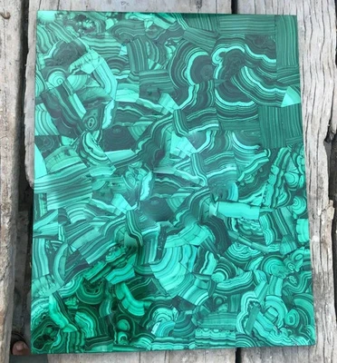 Semi Precious Marble Malachite Coffee Table Top Handmade Decor Christmas Gifts - Image 1 of 4