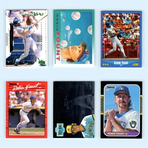 Robin Yount Lot 6 Baseball Cards 2000 Upper Deck Hitters Club Milwaukee Brewers - Picture 1 of 8