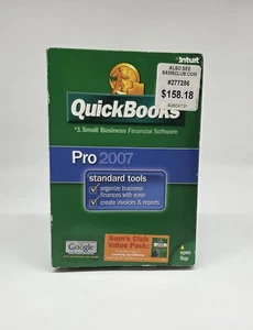 NIOB Intuit Quickbooks Pro 2007 Small Business Fin. Software Win 2000/XP/Vista - Picture 1 of 6