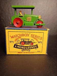 Matchbox #1A Diesel Road Roller 1953 VN/Mint In Solid Original B1 Box  - Picture 1 of 14