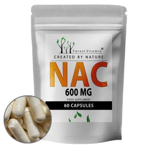 NAC 600mg - 60 Kapseln - N-acetyl L-cystein - Aminosäure - Forest Vitamin - Bild 1 von 8