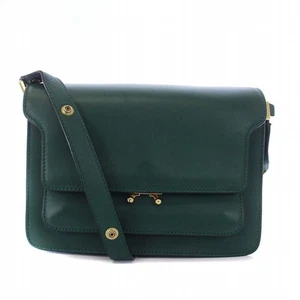 Marni MARNI Trunk Schultertasche Umhängetasche Leder grün /KH ▲H Damen - Bild 1 von 10