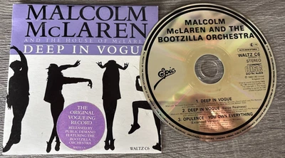 Malcom McLaren & The House Of McLaren - Deep In Vogue : 3 Track CD Single VGC - Image 1 of 3
