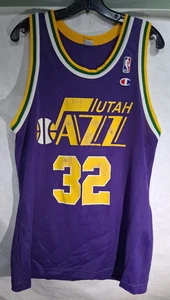 Vintage Utah Jazz #32 Karl K Malone Mens Medium Purple Basketball NBA Jersey - Picture 1 of 5