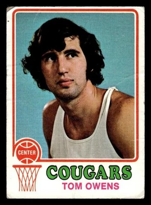 1973 TOPPS TOM OWENS 189 POOR BASKETBALL CAROLINA COUGARS - Image 1 of 2