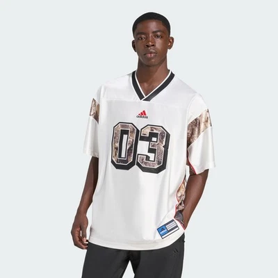 adidas men adidas Originals Camo Football Jersey - Image 1 of 4
