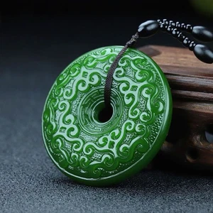 Hetian Jade Pi Xiu Anhänger doppelseitig geschnitzt Pi Xiu Pendant Glück - Bild 1 von 6