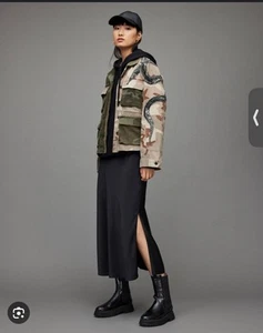Allsaints Beaded Snake Finch Camo Jacket, 10US/14UK - Picture 1 of 7