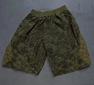 Adidas D Rose Basketball Shorts Mens XL Green Black Orange Perforated Mesh Logo - Foto 1 di 13