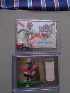 LAMICHAEL/ROBINSON NFL ROOKIE AUTO/ROOKIE PATCH..NUMBERED ..2 CARD DEAL - Bild 1 von 2