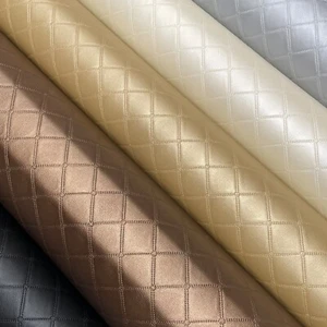 Trellis Leatherette Faux Leather Fabric Upholstery Car Vinyl Material - 54" Wide - Picture 1 of 16