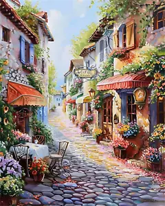 Streetscape Paint by Numbers Kit for Adults,Street Paint by Number Kits for Begi - Picture 1 of 12