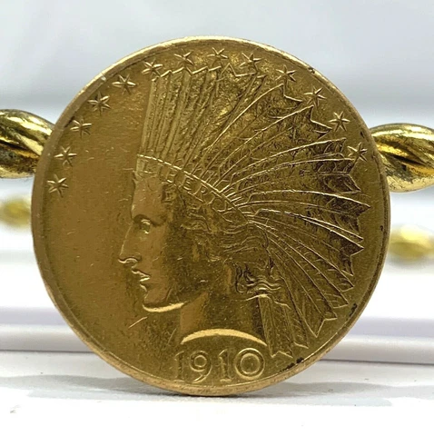 US$10 GOLD COIN INDIAN HEAD 1910 Cover