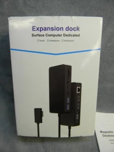 MICROSOFT EXPANSION DOCK 12 IN 1 SURFACE COMPUTER DOCKING STATION SHC791-NEW - Afbeelding 1 van 12