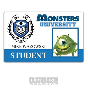 Plastic ID Card (TV & FILM Prop) - Mike Wazowski Monsters University - Imagen 1 de 2