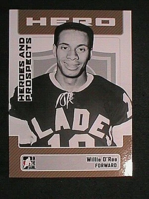 VERY RARE ! 05-06 ITG HEROES & PROSPECTS  WILLIE O REE NHL DEBUT 57-58 SEASONS ! - Image 1 of 2
