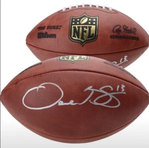 Odell Beckham Jr. Signed Official NFL "The Duke" Football NY Giants - Picture 1 of 3