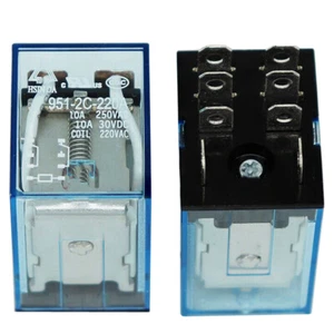 2Pcs HSINDA 951-2C-220A 220VAC Intermediate Relay 10A 250VAC 8Pins - Picture 1 of 2