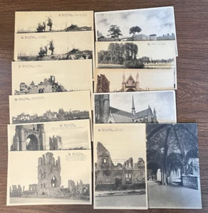 12 Ypres, Belgium Postcards ~ Monuments, Buildings, Cathedral, Ruins, City Views - Picture 1 of 13