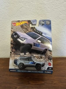 2023 Hot Wheels Premium 1/5 Off Road 2005 Toyota Land Cruiser Prado Silver | New - Picture 1 of 4