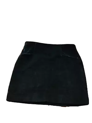 STEFANEL VINTAGE 90s' Skirt Mini Skirt Women Cotton Black Made Italy Size 48 - Image 1 of 4