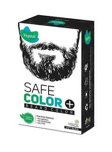 Certified Organic Chemical & Allergy Free Bio Natural Beard Hair Black Color USA - Picture 1 of 9