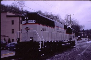 Reading & Northern SD50-2 # 5019 rear view @ Jim Thorpe Pa.2020 Kodak slide - Picture 1 of 1
