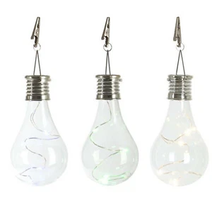 Solar LED Bulbs Hanging Rotatable Outdoor Waterproof Deco Garden Courtyard Lamps - Picture 1 of 14