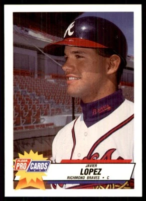 1993 Fleer ProCards Triple A All-Stars Javier Lopez Richmond Braves #AAA-3 - Image 1 of 2