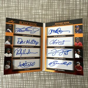 2023 Leaf History Book Chapter 1 numbered to /15 8 autographs!