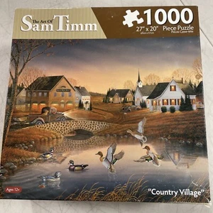 Country Village Sam Timm 1000 Piece Karmin Puzzle Complete 2009 - Picture 1 of 7