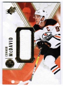 21/22 2021 UPPER DECK SPX CONNOR MCDAVID 97 BASE JERSEY PARALLEL EDMONTON OILERS