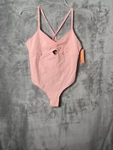 ๐ Colsie Women's Seamless Bodysuit Pink Stretch Size M - Picture 1 of 9
