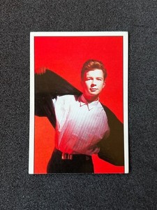 1989 Rick Astley Spanish Card #9 Panini Pop Stars Smash Hits