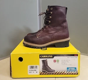 Carolina Mens Sz. 11 8" ST Logger Boots 1821 - Picture 1 of 10