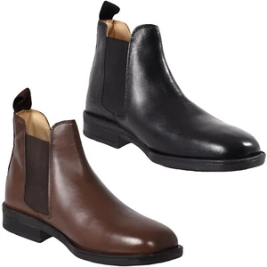 ROAMERS Black or Brown Leather Designer Gusset Boot Padded New & Boxed M278 - Picture 1 of 24