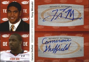 2010 SAGE Squared Dual Autographs #A73 Tony Moeaki/Cameron Sheffield