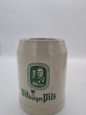 Masskrug Brauerei Bitburger Pils Bier Bierkrug Steinkrug 0,5L Bitburg