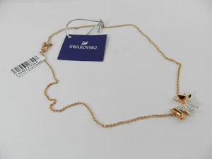 Collar Swarovski Idylia Lilia Mariposa, Blanco, Chapado en Oro Rosa, SIN CAJA - Imagen 1 de 4