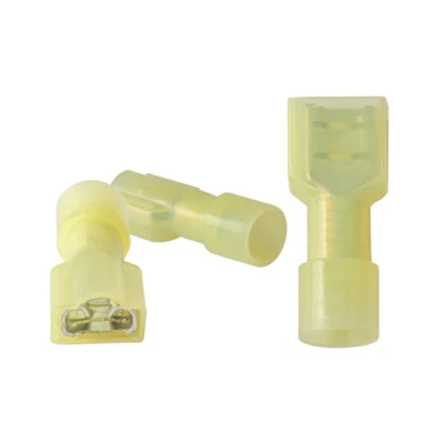 100pcs Yellow Insulated Wire Female Terminal 12-10AWG Quick Disconnect Connector - Image 1 of 4