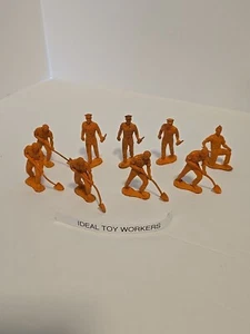 Ideal Toy Soldiers 5 Railroad Workers, 1 Mechanic, 3 Policemen- Vintage - Picture 1 of 5
