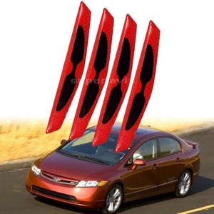 4pcs Door Anti-collision Strip Warning Decorative Sticker For Honda Civic 95-00 - Foto 1 di 16