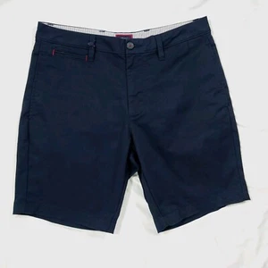 Pantalones Cortos Chinos Untuckit Para Hombres 32 Azul Marino San Vicente Algodón Golf Elastizados 9" Entrepierna - Imagen 1 de 10