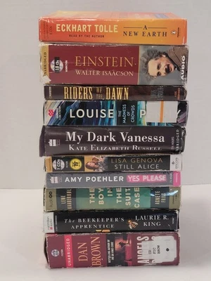 10 Lot of Audiobooks on CD Various Authors - Unabridged Versions - Fiction Novel Foto 1 de 4