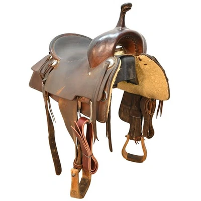 Used 16.5" Dennis Overton Cutting Saddle Code: U165DOVERTONCUT - Image 1 of 4